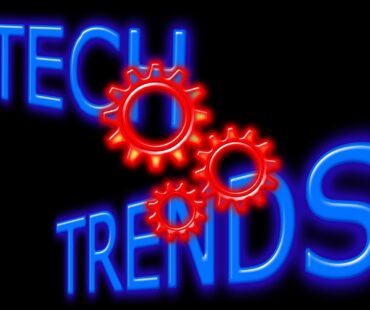 Free technology trend development illustration