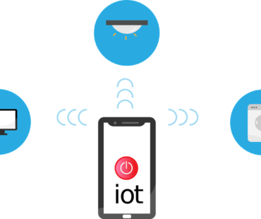 Free internet of things iot network vector