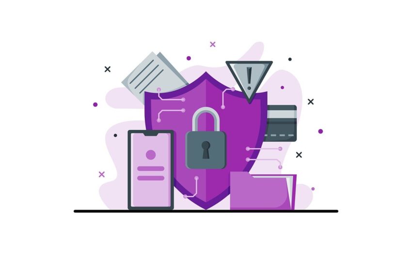 Free internet security digital vector
